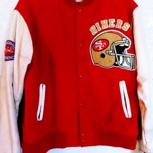 Chalk line sf 49ers varsity jacket